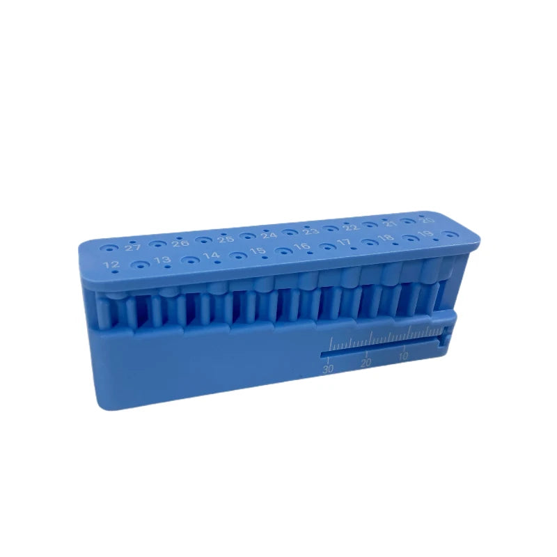 Dental Endo Files Measuring Block with Ruler Endodontic Instrument Autoclavable Block Dentist Instrument Holder Dental Tools