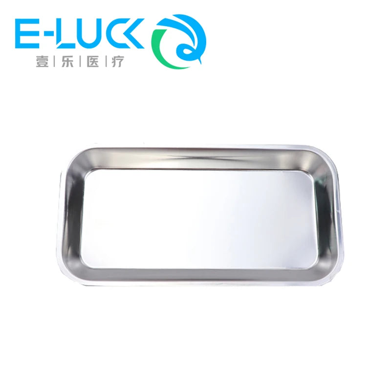 1/2pcs Dental Stainless Steel Tray Cosmetic Storage Tray Plate Medical Tool Nail Tattoo Dental Medical Device Supplies Tray Dish