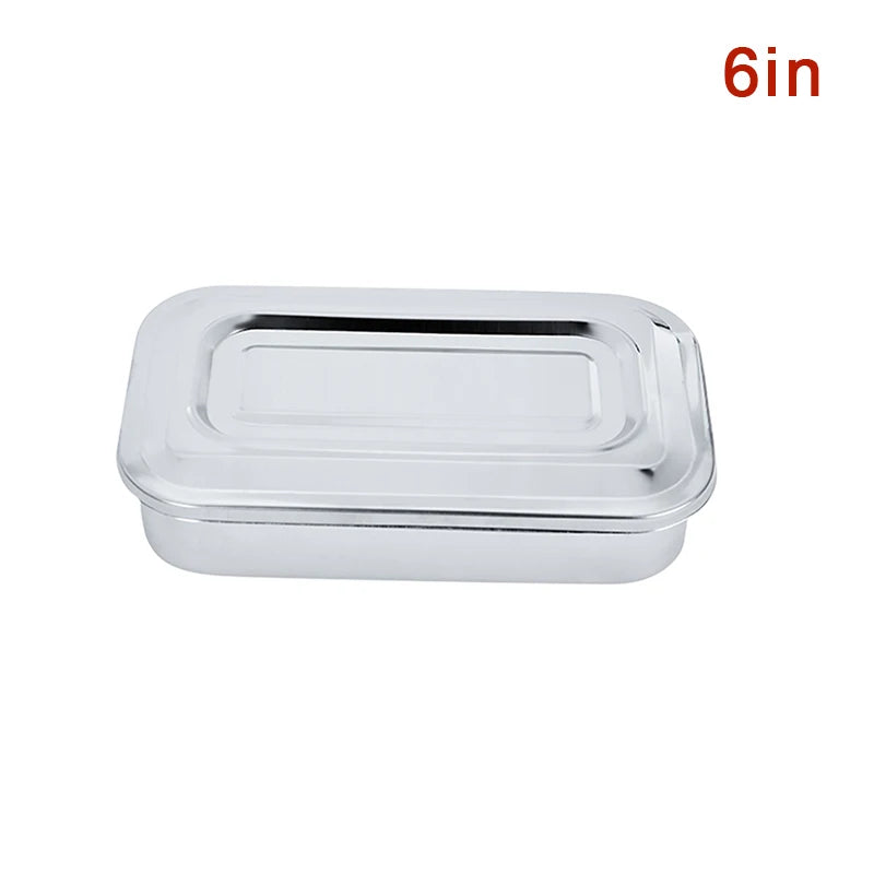 Dental Tray Surgical Nursing Lid Medical Equipment Steriliser Container For Dentist Storage Box Stainless Steel Instrument