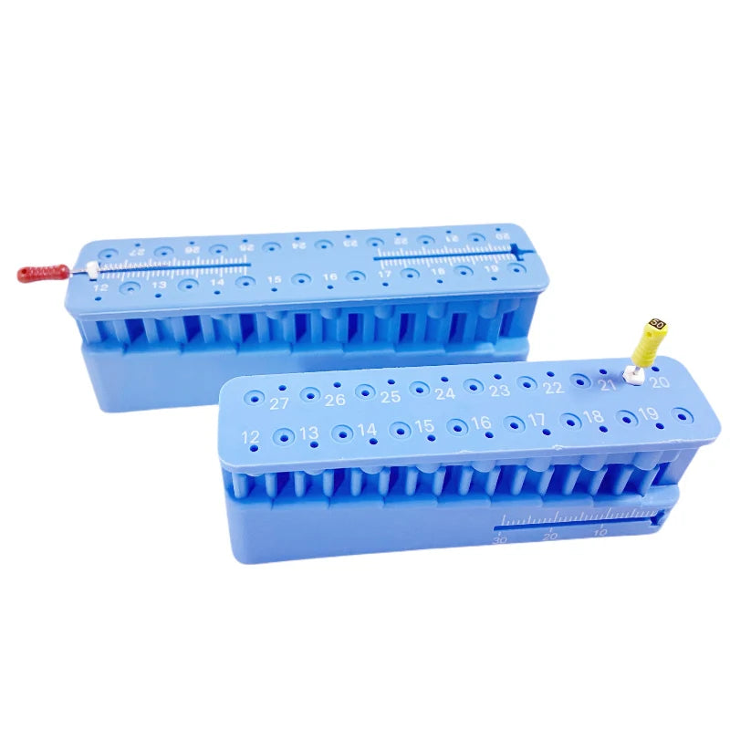 Dental Endo Files Measuring Block with Ruler Endodontic Instrument Autoclavable Block Dentist Instrument Holder Dental Tools