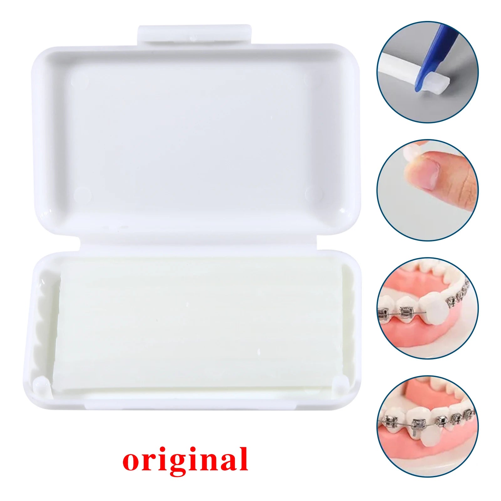 10Packs Dental Orthodontic Relief Wax for Bracket Patient Relief Protect Lips and Gums Irritation Fruit 10 Scents