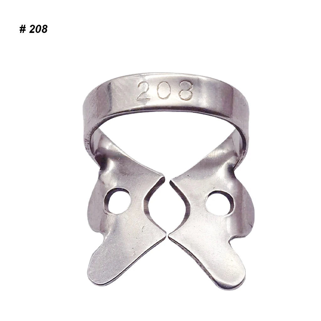 1Pc Dental Rubber Dam Clamps Endodontic Restorative Barrier Clips Stainless Steel Frame Holder for Molar Teeth Dentist Material