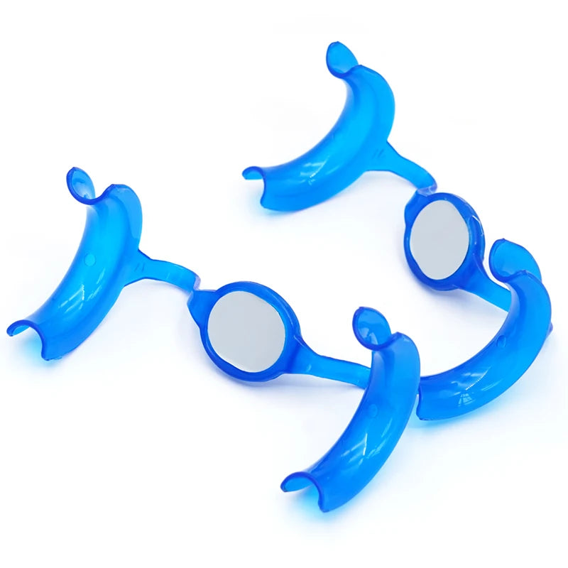 10/20Pcs M Type Mouth Opener With Mirror Cheek Lip Retractor Expanders For Orthodontic Teeth Whitening Oral Care Dentist Tools