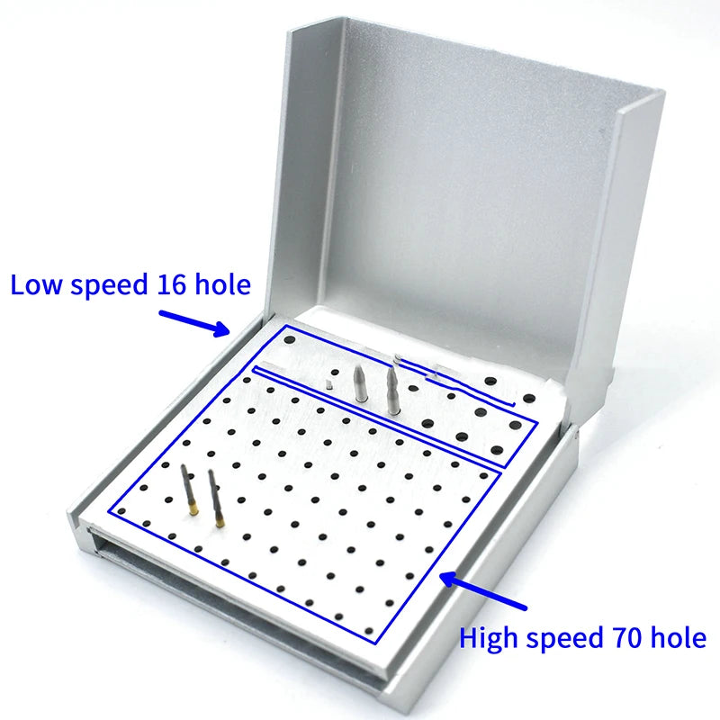 Dental Diamond Burs Drill Disinfection Block  30/52/86/152 Holes Heat-Resistant High Low Speed Burs Storage Organization Holder
