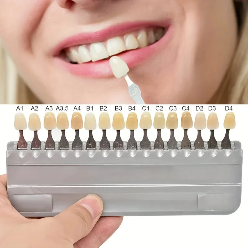 Dental Equipment Teeth Whiting Porcelain VITA Pan Classical 16 Colors Guide Vita Tooth Model Colorimetric Plate Model