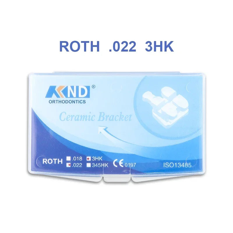 VVDental Dental Orthodontic Ceramic Brackets Roth MBT 345 Hooks Monoblock for Braces Teeth Alignment Material for Dentistry