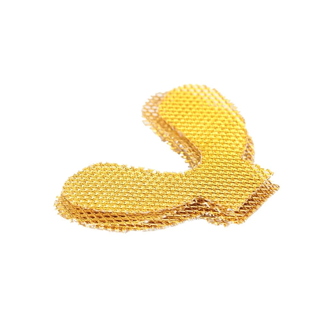 20Pcs Dental Metal Palatal Golden Reinforcement Mesh For Acrylic Partial Denture Upper Lower Dentistry Dentists Materials