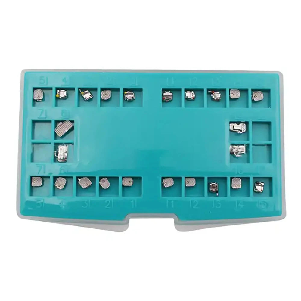 Dental Orthodontic Self-Ligating Metal Brackets - Roth/MBT 022 Slot | Ultra-Thin 1.8mm Design