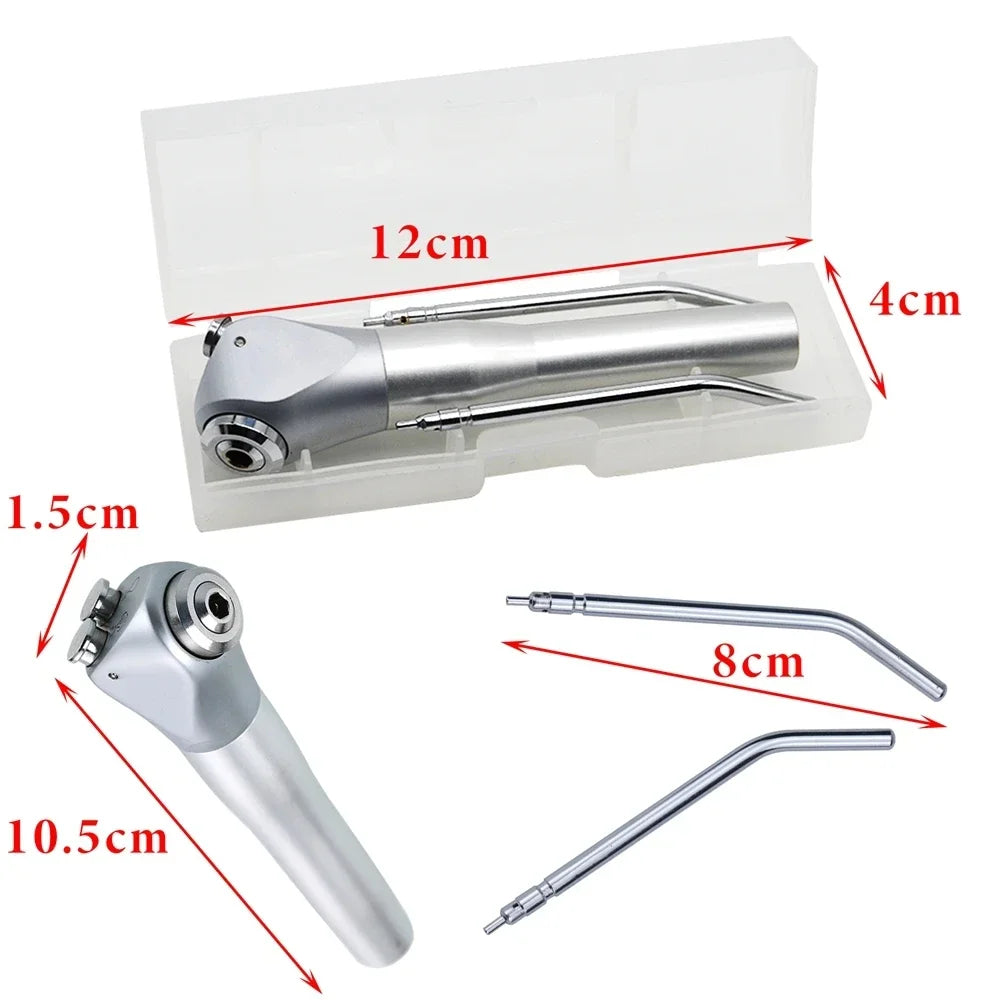 1PCS Dental Triple Syringe Handpiece Air Water Spray with 2 Nozzles Tips Tubes For Air Triple Syringe Dentistry Material