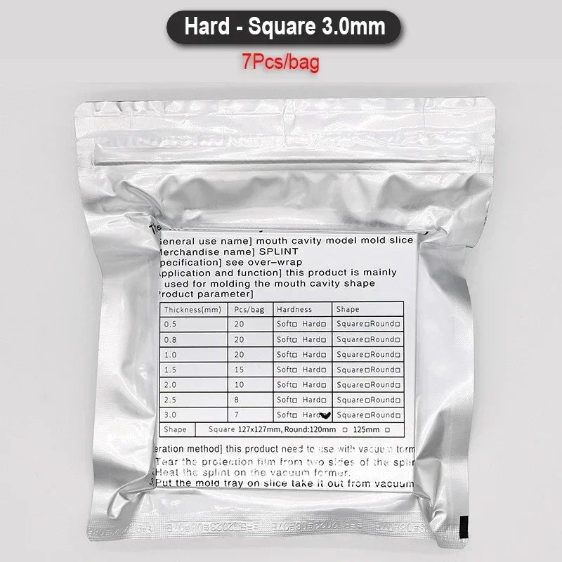 Dental Mouth Cavity Mould Slice Orthodontic Denture Model Mold Splint Soft/Hard Thermoforming Retainer Vacuum Forming Film Sheet