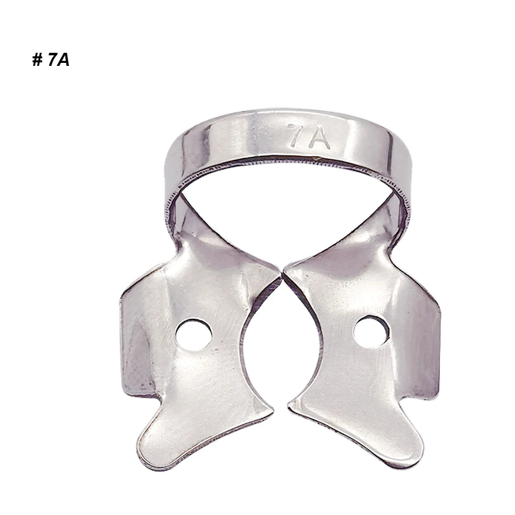 1Pc Dental Rubber Dam Clamps Endodontic Restorative Barrier Clips Stainless Steel Frame Holder for Molar Teeth Dentist Material