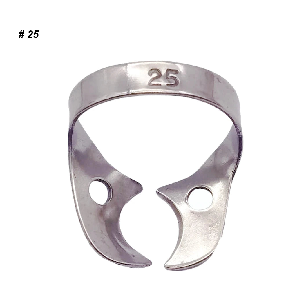 1Pc Dental Rubber Dam Clamps Endodontic Restorative Barrier Clips Stainless Steel Frame Holder for Molar Teeth Dentist Material