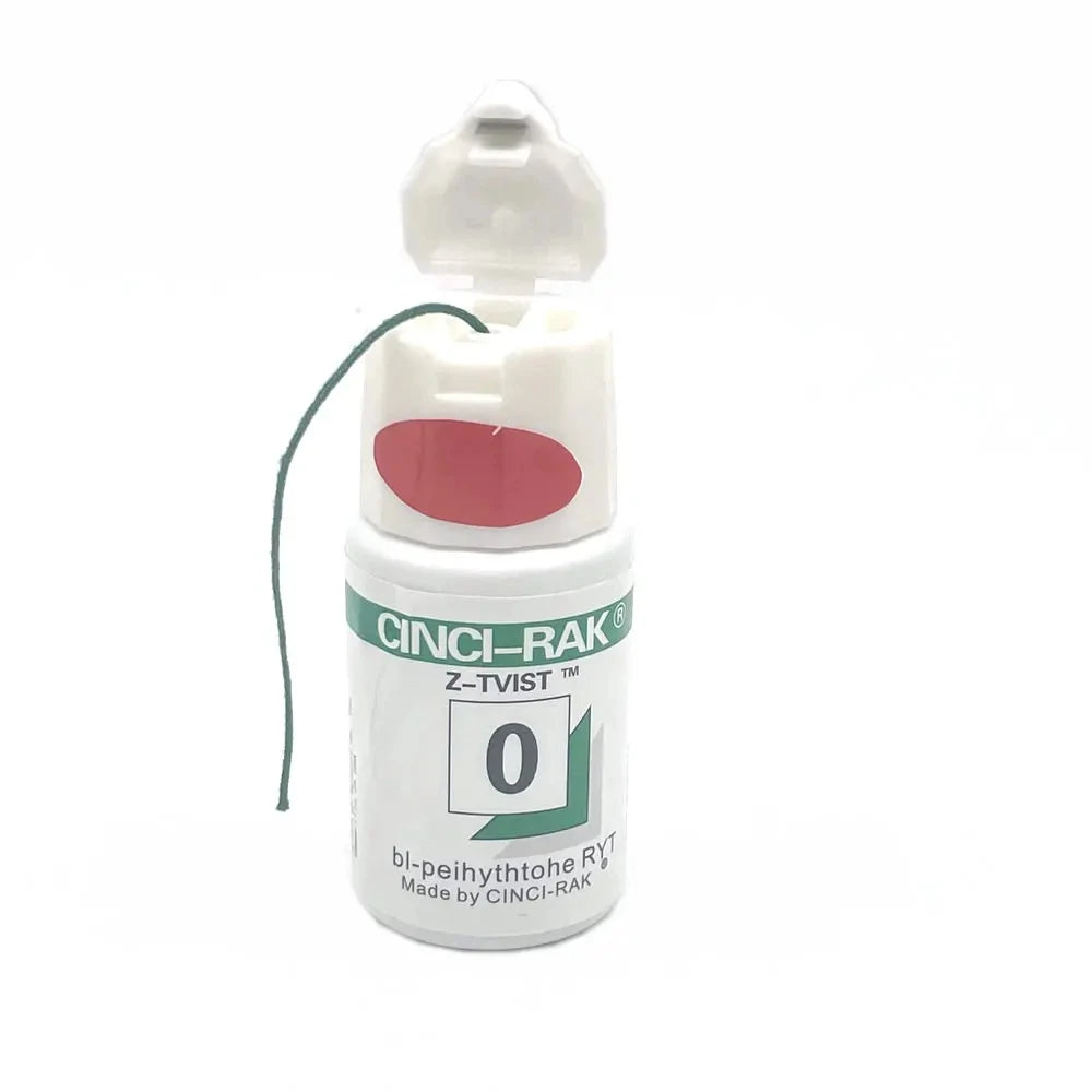 NIGF Dental Thread Disposable Gingival Retraction Cord Knitted Cotton Gum Line Dentist Material 1 Bottle Size 0# 00# 000#