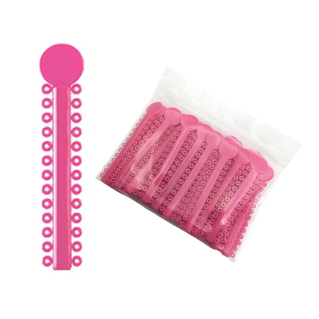 40Sticks=1040PCS Dental Orthodontic Elastic Ligature Ties Bands Ring for teeth Braces Dentist Ligating Gun Placer Tool Ortho