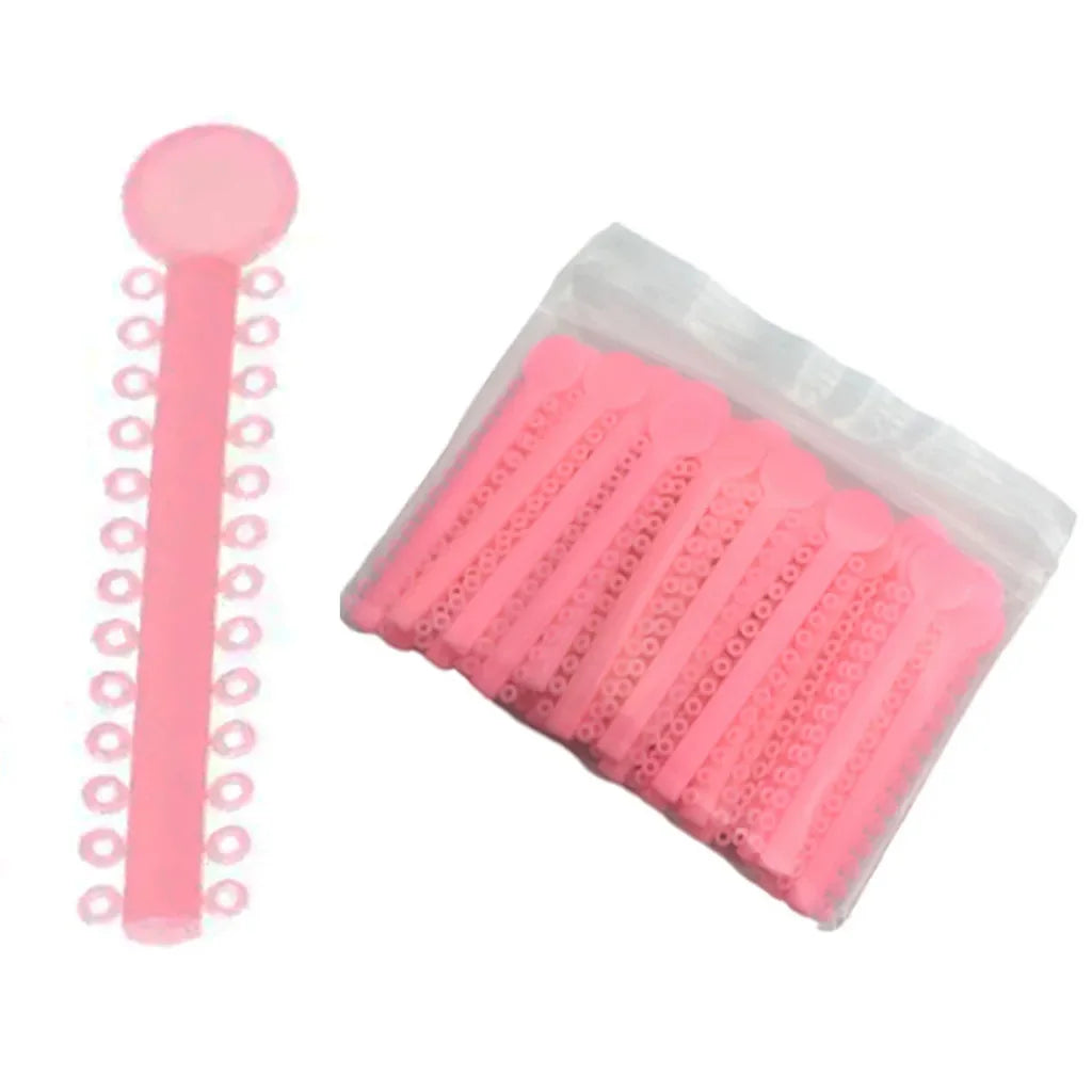 40Sticks=1040PCS Dental Orthodontic Elastic Ligature Ties Bands Ring for teeth Braces Dentist Ligating Gun Placer Tool Ortho