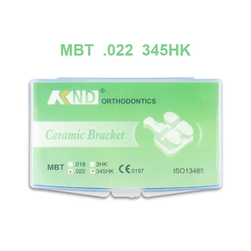 VVDental Dental Orthodontic Ceramic Brackets Roth MBT 345 Hooks Monoblock for Braces Teeth Alignment Material for Dentistry