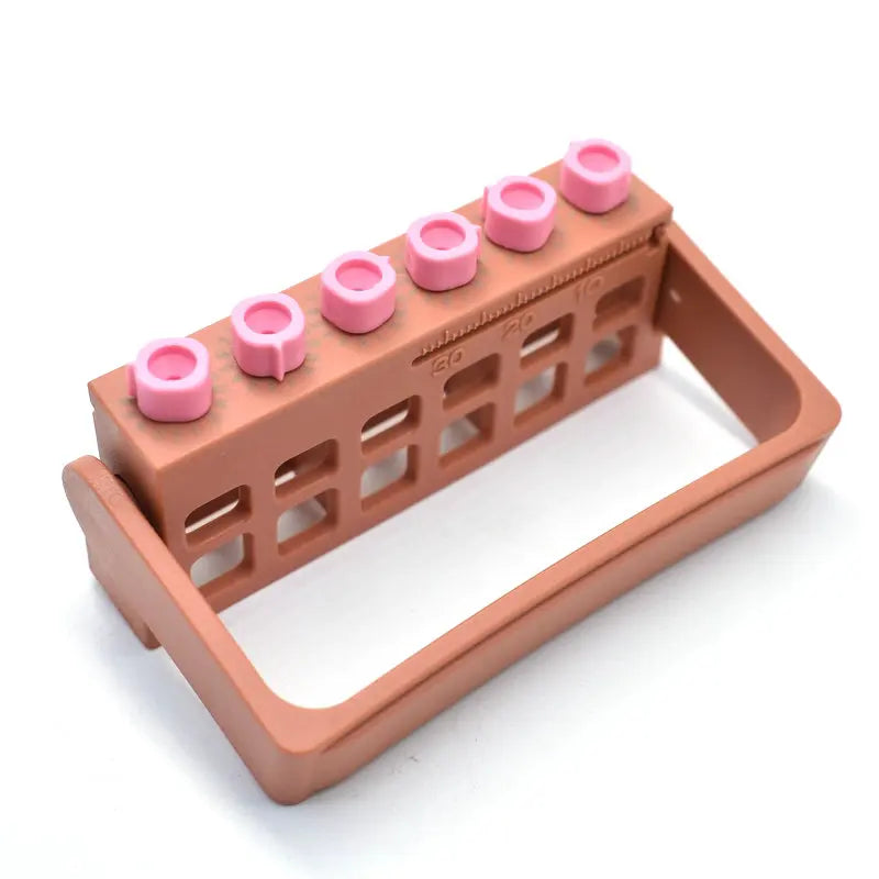 Dental Autoclavable Disinfection Record Times Endo Files Holder Box Instrument 6 Holes For Dentist Tool 1pcs