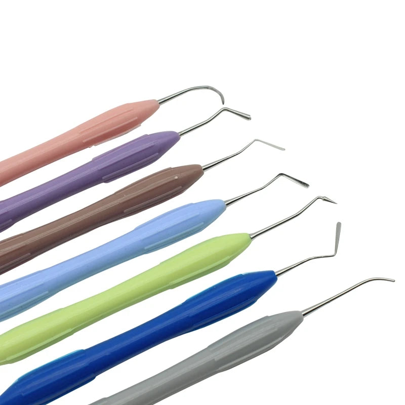 7pcs  Dental Composite Resin Filling Spatula Aesthetic Restoration Set Resin Filler Set Dental Tool Restoration Spatula Tool