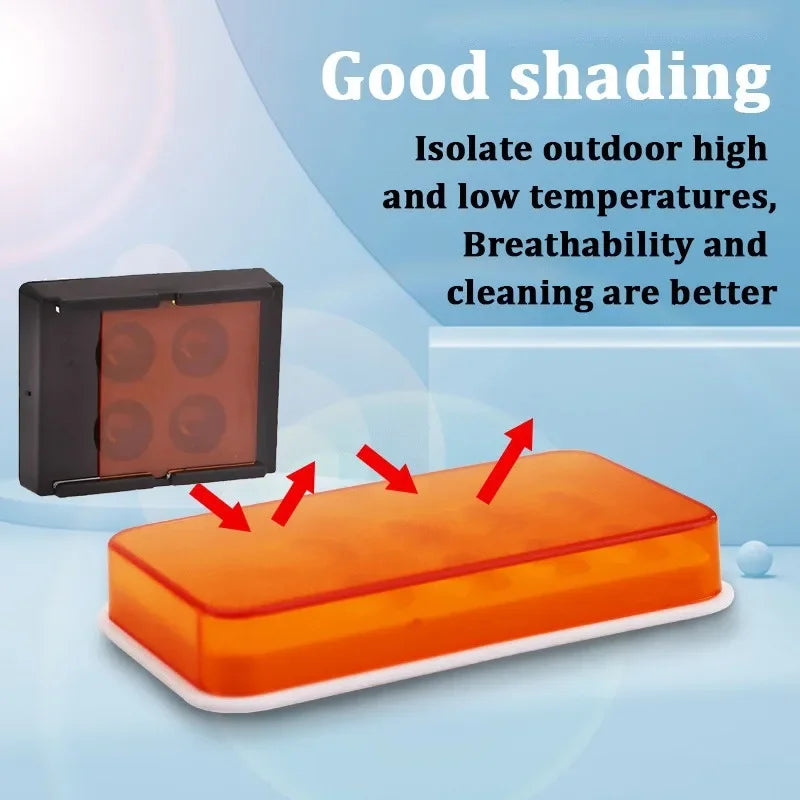 4/8 Slots Dental Resin Shade Light Storage Box Dental Palette with Cover Dental Veneer Box Mix Hood Case Shading Organizer Tool
