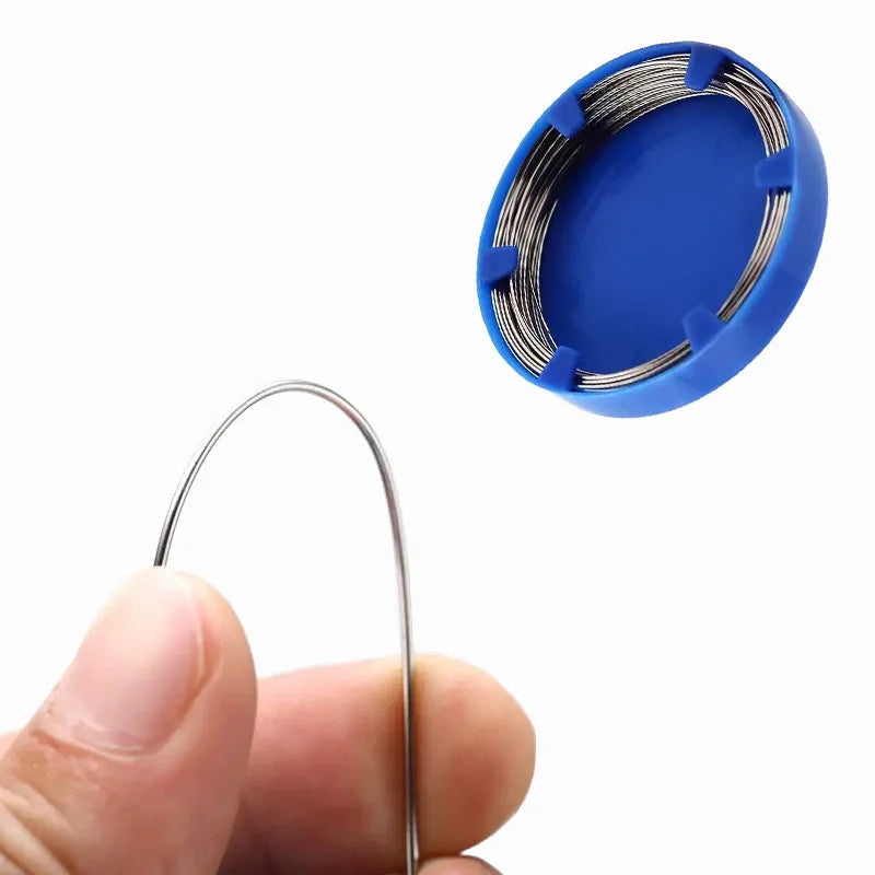 1Box/Roll Dental Orthodontics Round Stainless Steel 0.5-1.6mm  Arch Wire Dentist Oral materials Teeth Surgical Instruments