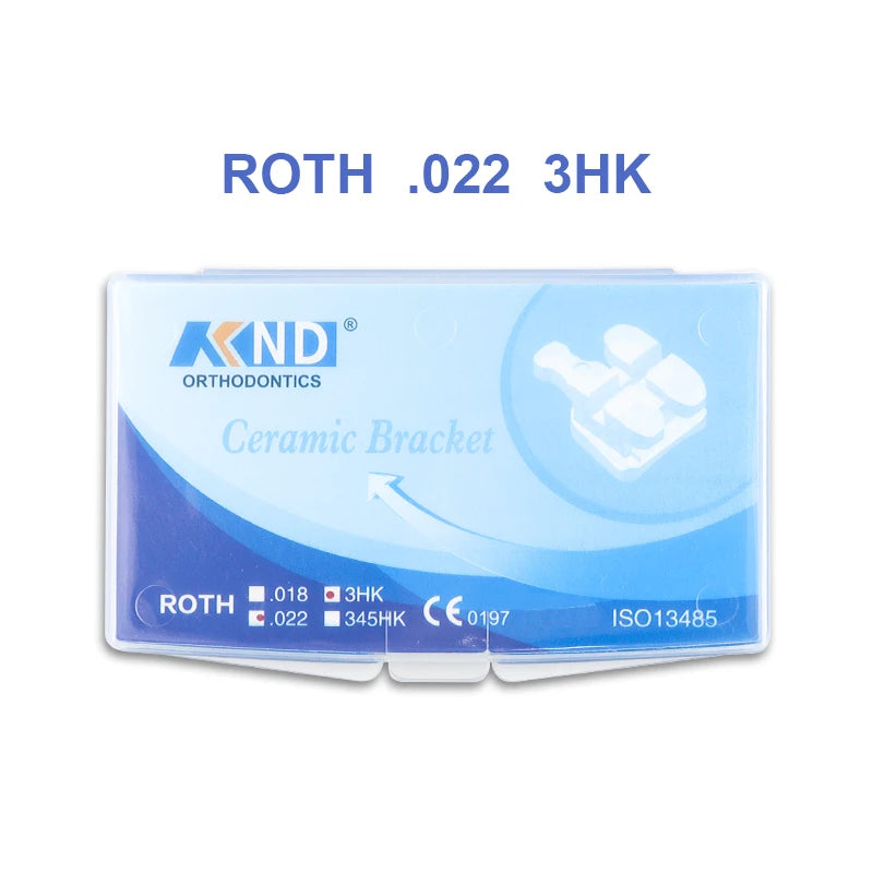 VVDental 1Packs Dental Material Orthodontic Brackets Passive Braces Ortodoncia Brackets Ceramic MBT/Roth 022 3/ 345Hooks
