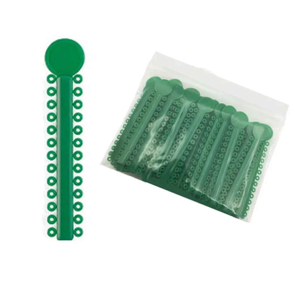 40Sticks=1040PCS Dental Orthodontic Elastic Ligature Ties Bands Ring for teeth Braces Dentist Ligating Gun Placer Tool Ortho