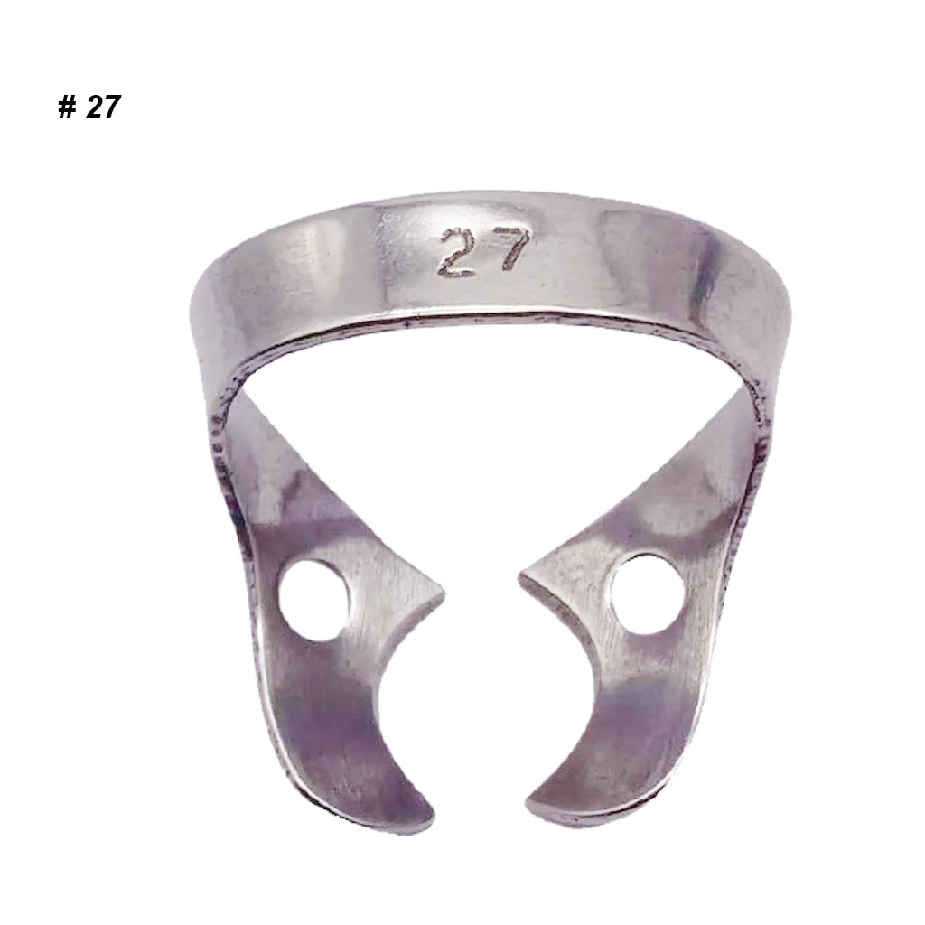 1Pc Dental Rubber Dam Clamps Endodontic Restorative Barrier Clips Stainless Steel Frame Holder for Molar Teeth Dentist Material