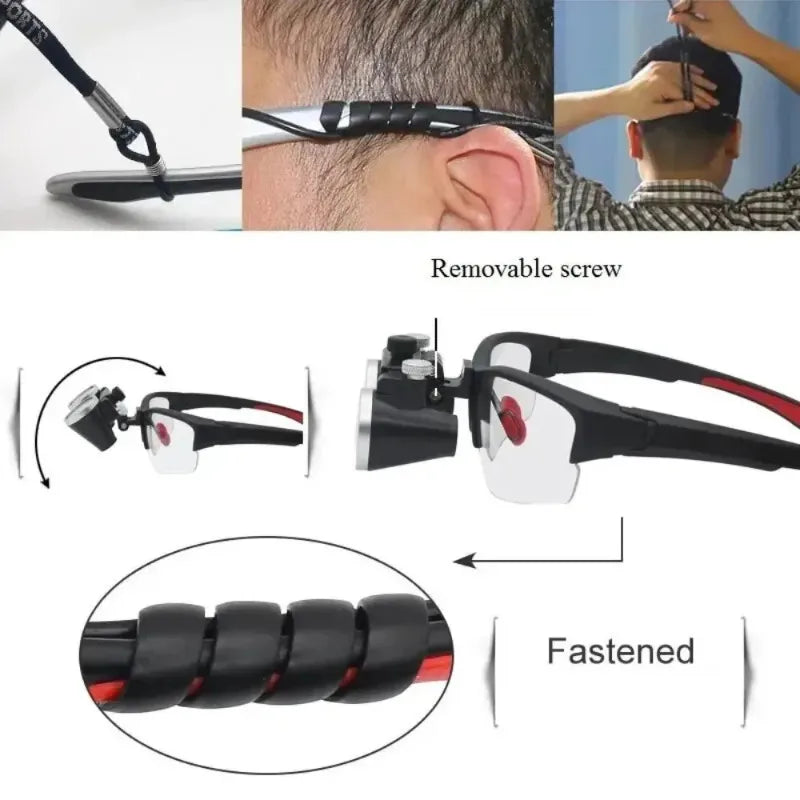 Dentistry head-mounted Dentistry Binocular 2.5X 3.5X optics glasses for oral cavity surgery fill light nursing material Tools