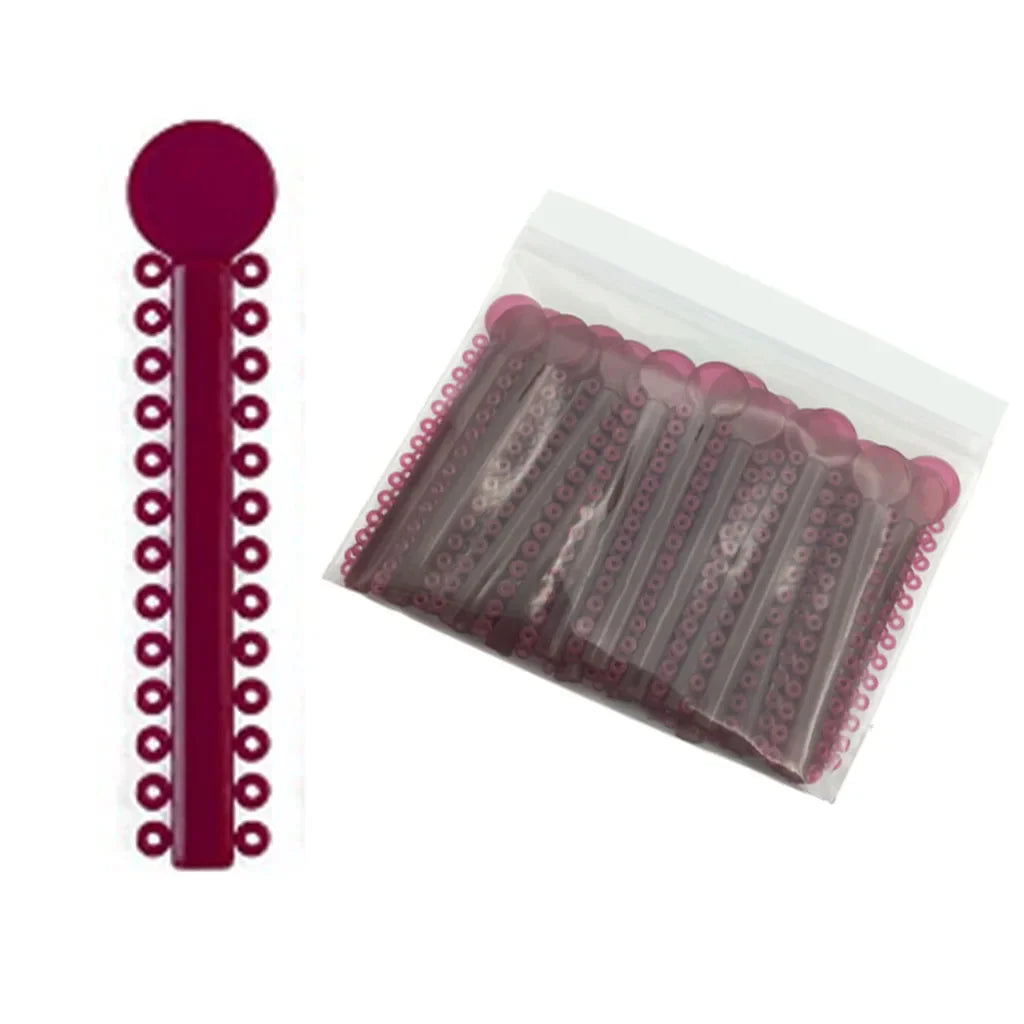 40Sticks=1040PCS Dental Orthodontic Elastic Ligature Ties Bands Ring for teeth Braces Dentist Ligating Gun Placer Tool Ortho
