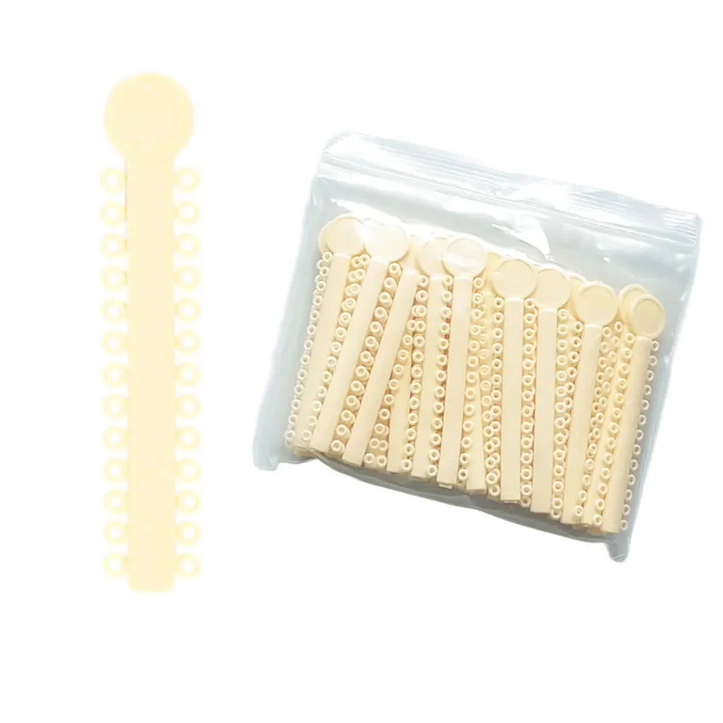 40Sticks=1040PCS Dental Orthodontic Elastic Ligature Ties Bands Ring for teeth Braces Dentist Ligating Gun Placer Tool Ortho