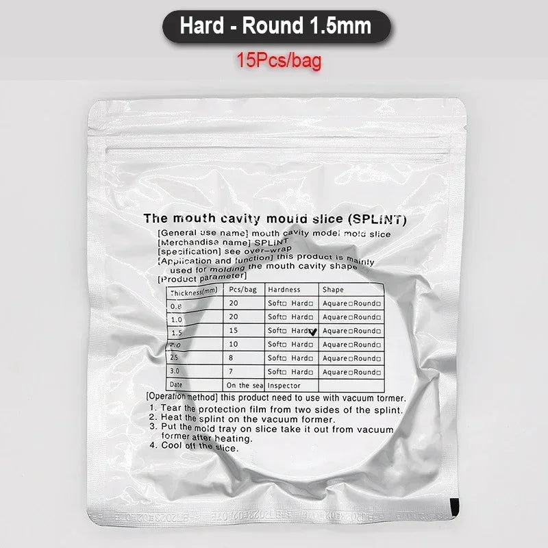 Dental Mouth Cavity Mould Slice Orthodontic Denture Model Mold Splint Soft/Hard Thermoforming Retainer Vacuum Forming Film Sheet
