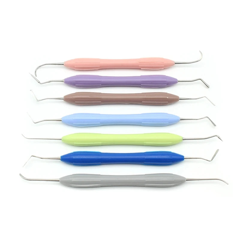 7pcs  Dental Composite Resin Filling Spatula Aesthetic Restoration Set Resin Filler Set Dental Tool Restoration Spatula Tool