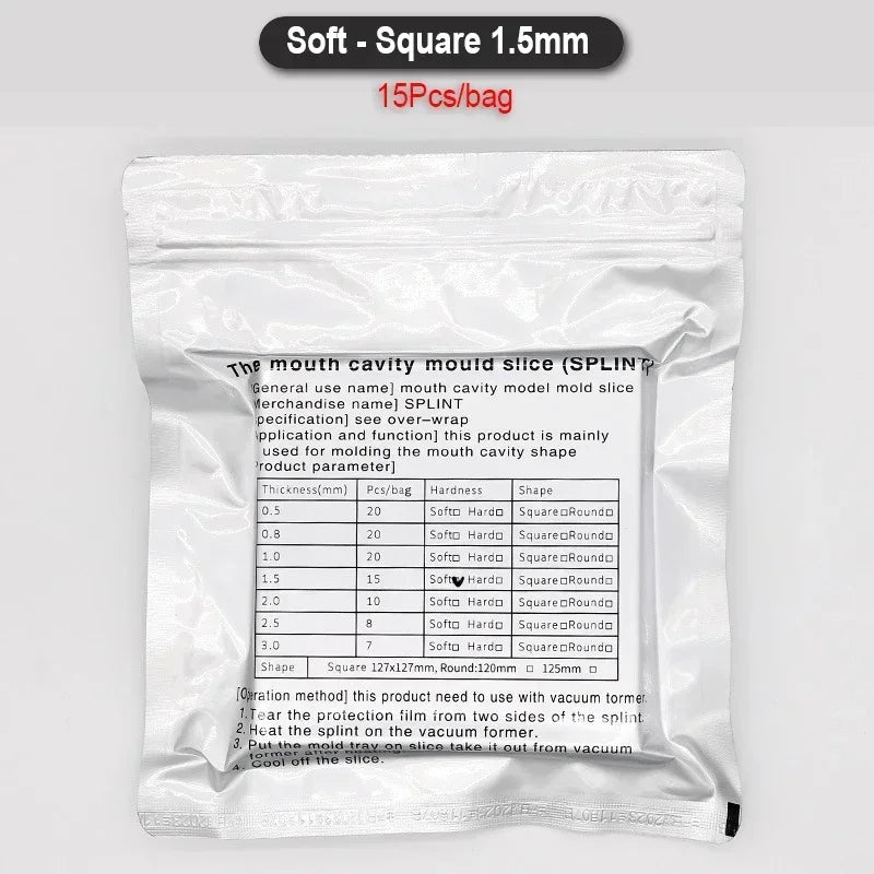 Dental Mouth Cavity Mould Slice Orthodontic Denture Model Mold Splint Soft/Hard Thermoforming Retainer Vacuum Forming Film Sheet