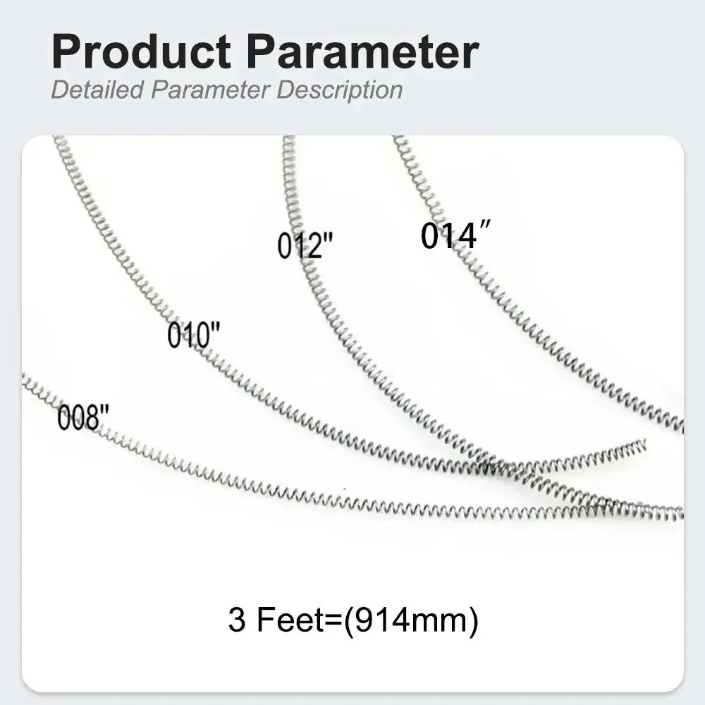 1Roll 3 Feet/914 Dental Orthodontic Niti Open Coil Spring Dental 0.008 0.010 0.012 0.014 Orthodontic Brackets Braces Archwires