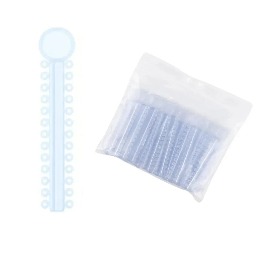 40Sticks=1040PCS Dental Orthodontic Elastic Ligature Ties Bands Ring for teeth Braces Dentist Ligating Gun Placer Tool Ortho