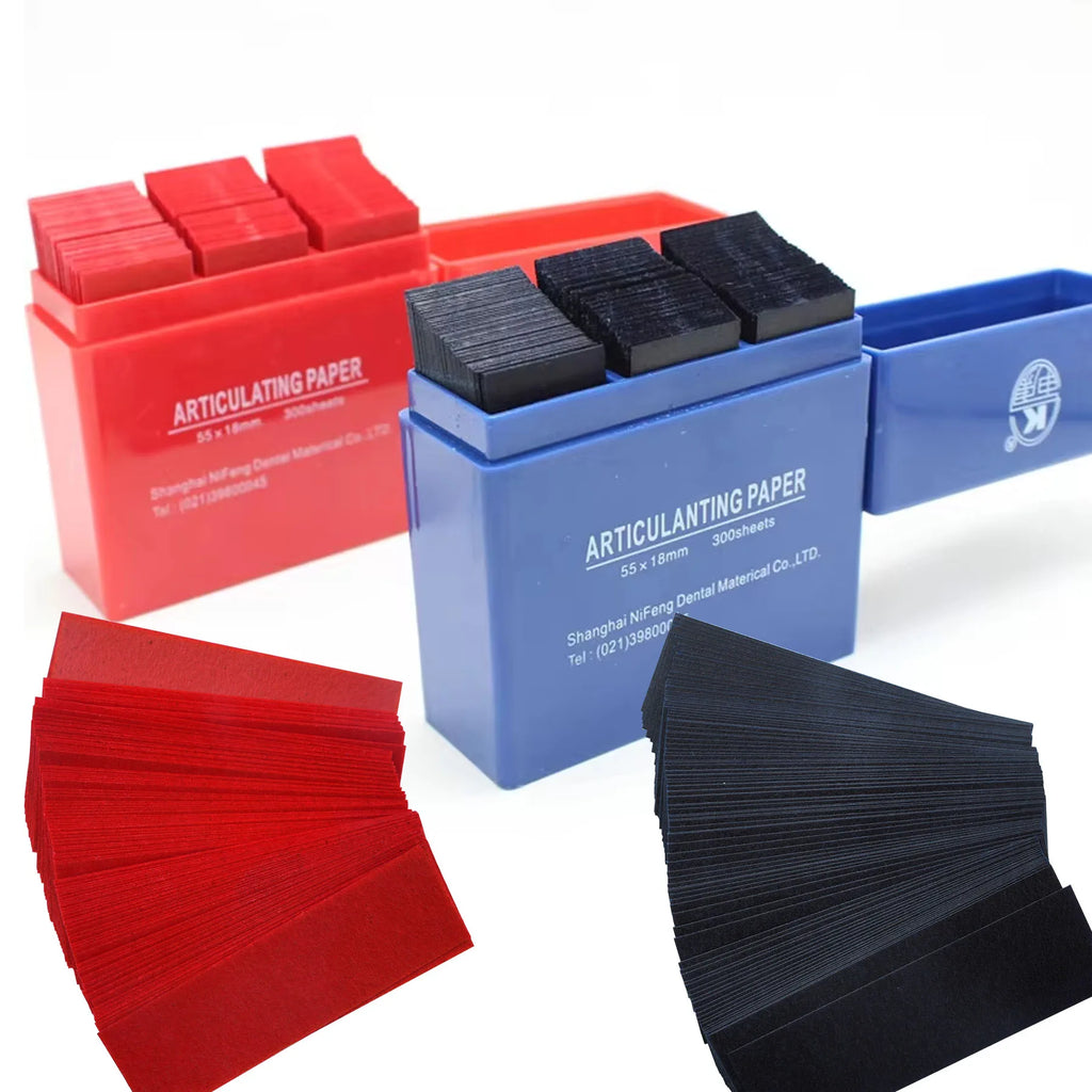 300 Sheet Dental Articulating Paper Strips Occlusive Paper Dental Lab Products Tool Oral Teeth Care Whitening Material 55*18mm