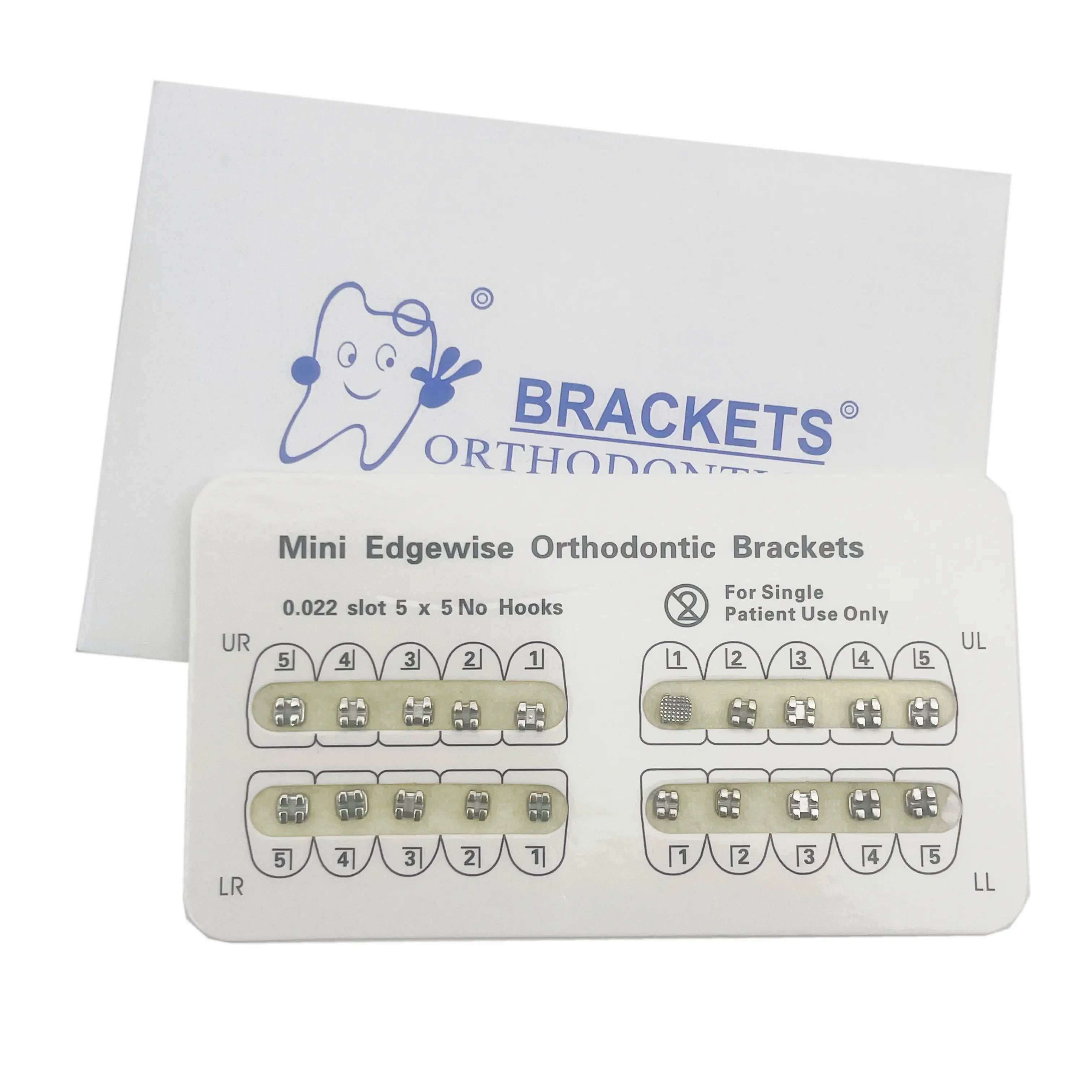 Dental Orthodontic Metal Braces Bracket Mini Roth/MBT/Edgewise 022 Hooks 345 Dental Bracket Dentist Product