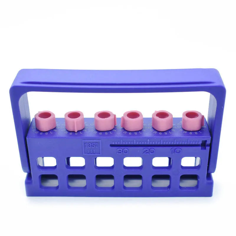 Dental Autoclavable Disinfection Record Times Endo Files Holder Box Instrument 6 Holes For Dentist Tool 1pcs