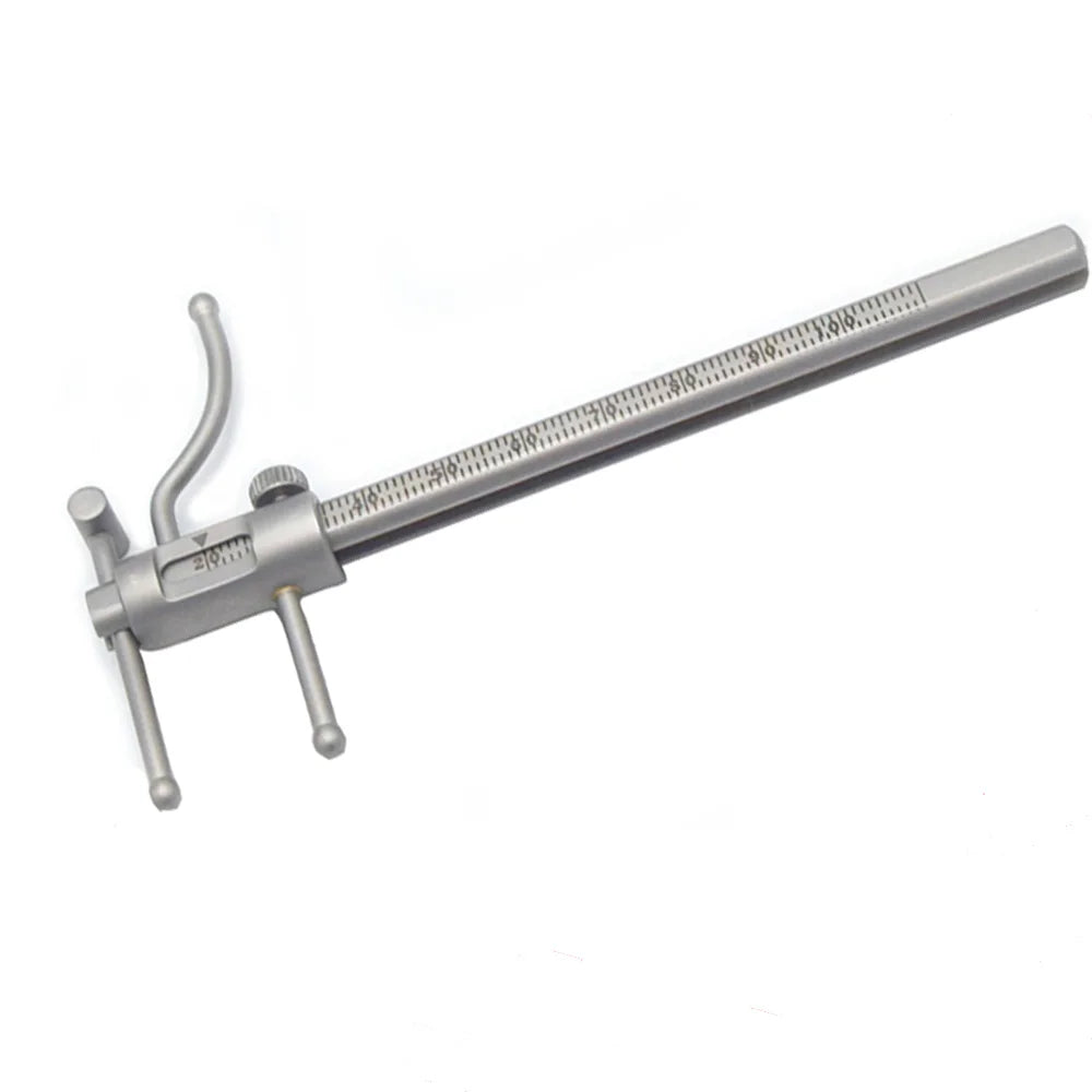 Stainless Steel Dental Orthodontic Caliper for Chin Implant Measurement  0-100mm Sliding Measuring Ruler