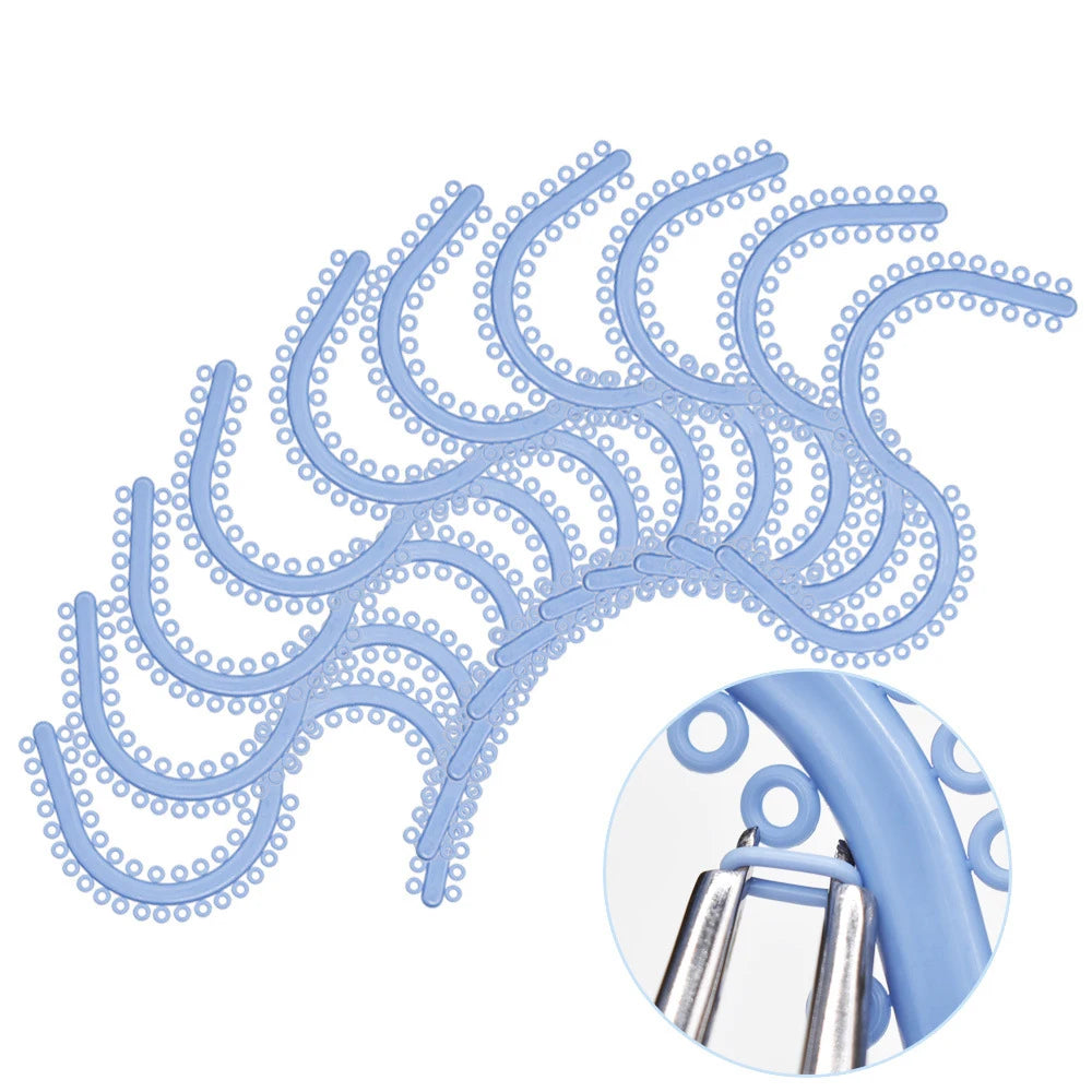 700Pcs/bag Dental Orthodontic Separators Elastics Separating Leagues S Style Rubber Bands For Brace Dentistry Accessories
