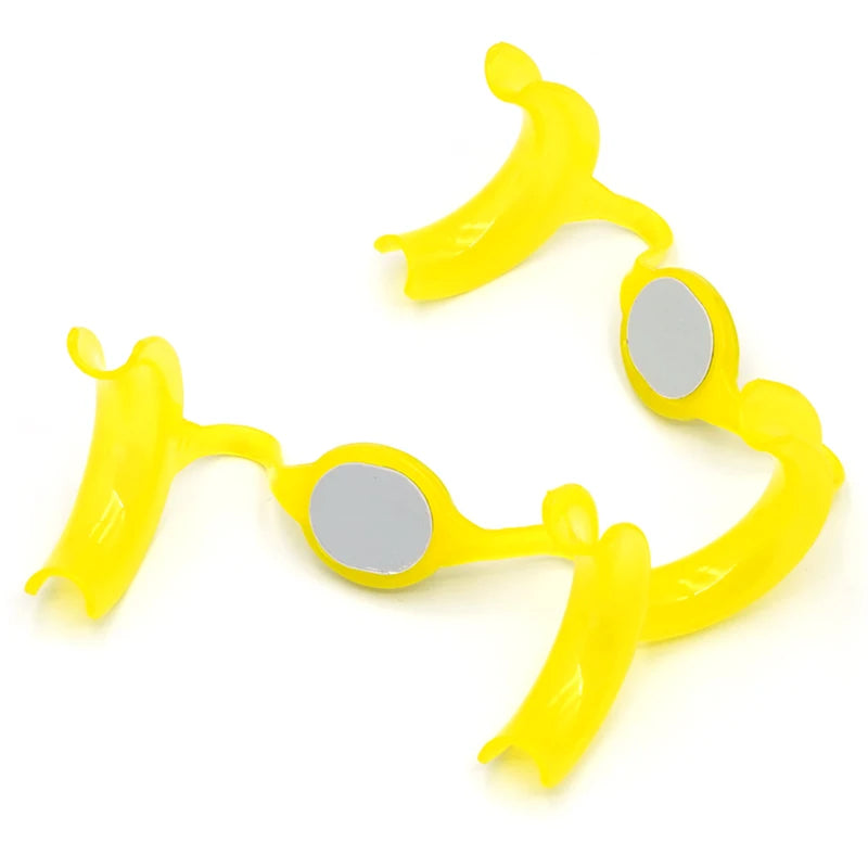 10/20Pcs M Type Mouth Opener With Mirror Cheek Lip Retractor Expanders For Orthodontic Teeth Whitening Oral Care Dentist Tools