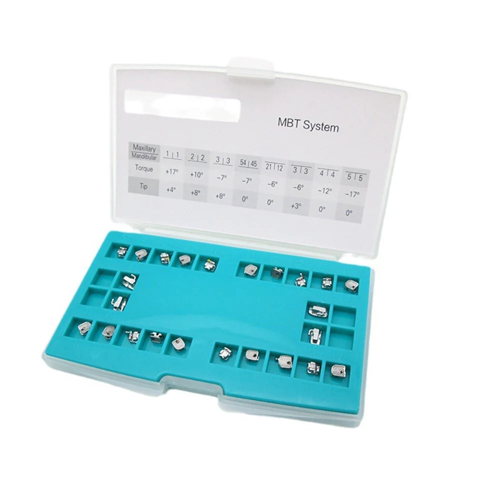 Dental Orthodontic Self-Ligating Metal Brackets - Roth/MBT 022 Slot | Ultra-Thin 1.8mm Design