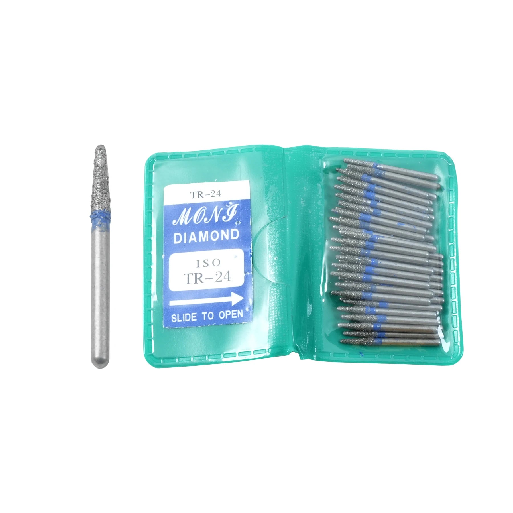 50Pcs/Bag Dental Diamond High Speed Burs for Polishing Smoothing 1.6MM High Quality Polishing Drill Dental Tools Odontología