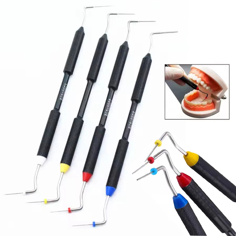 Dental Endodontic Hand Plugger Tip Instrument for Vertical Condensation Root Canal Filling and Obturation Presser Tool