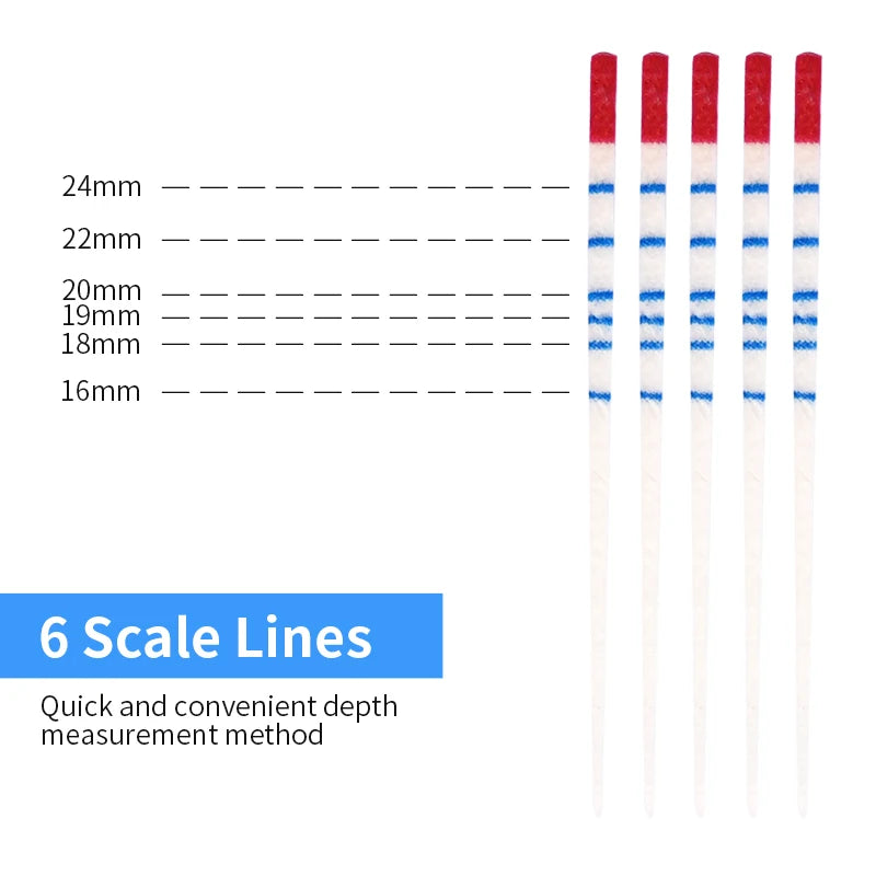 100PCS/box Dental Absorbent Paper Points  With Scale 15-40# Endodontics Absorbent Paper Cone Dental Clinics Consumables