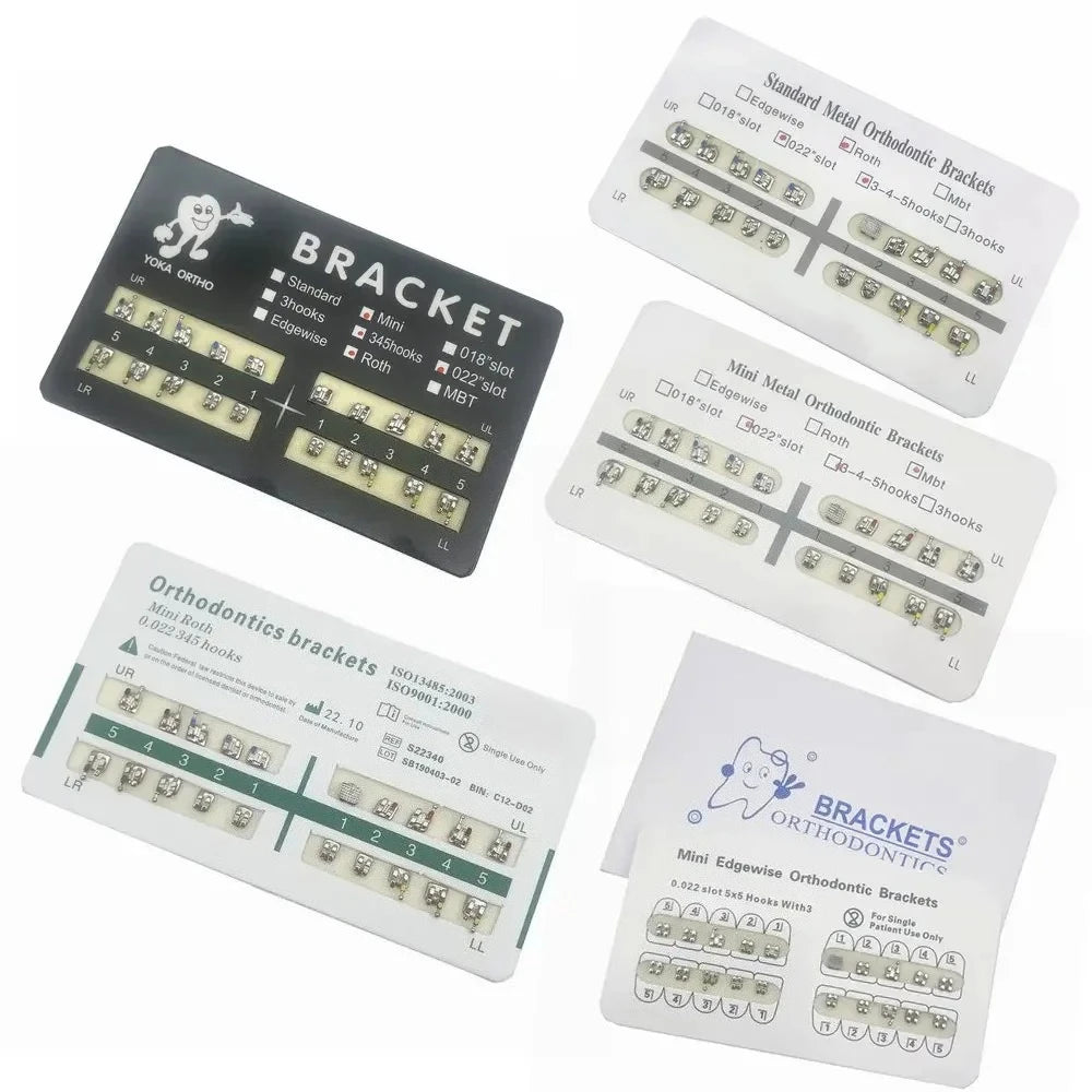 Dental Orthodontic Metal Braces Bracket Mini Roth/MBT/Edgewise 022 Hooks 345 Dental Bracket Dentist Product