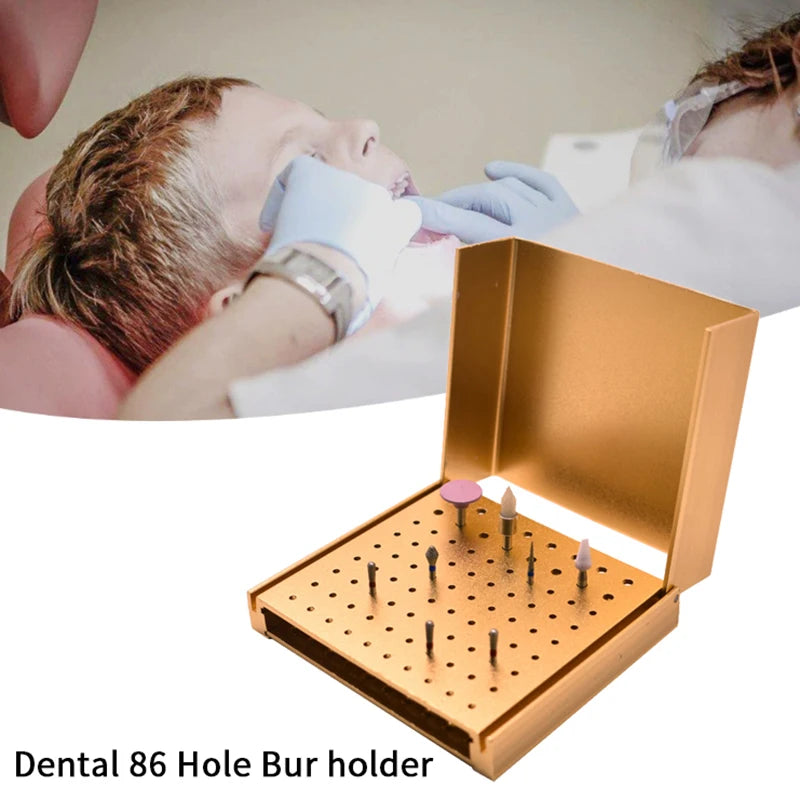 Dental Diamond Burs Drill Disinfection Block  30/52/86/152 Holes Heat-Resistant High Low Speed Burs Storage Organization Holder