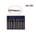 10Pcs/Box Dental Tungsten Carbide Burs Ball Round Head FG Series for High Speed Handpiece Dia.1.6mm Length 19mm FG330 FG169L FG1