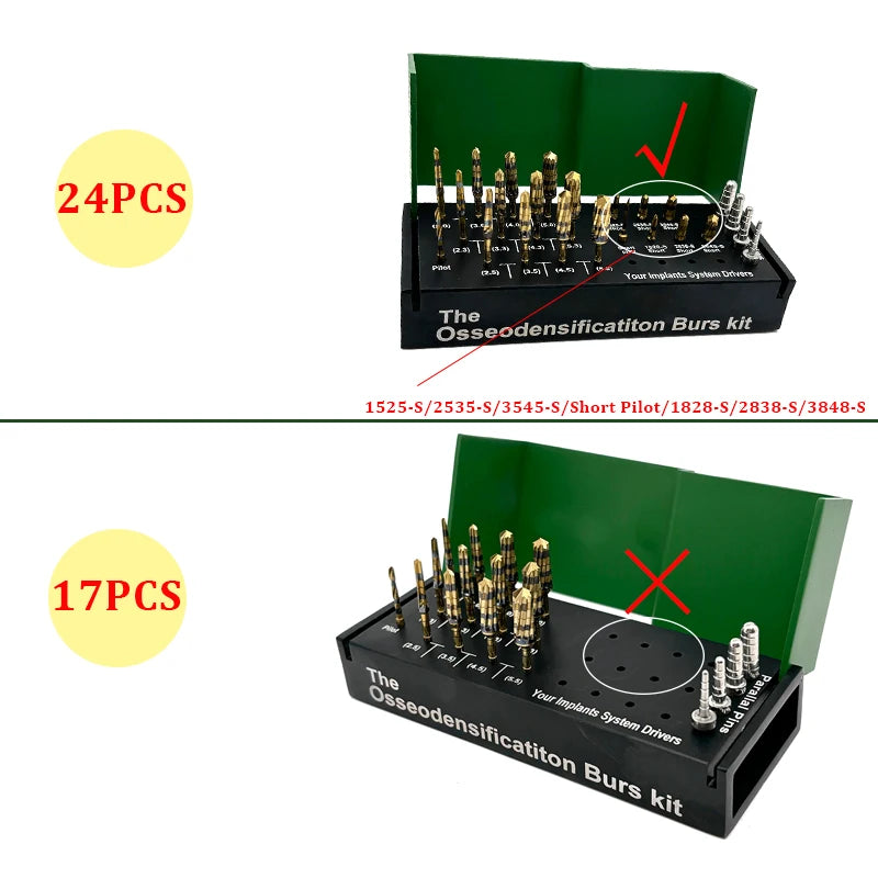 Dental Surgical Implant System Drivers Osseodensification Burs Drills Maxillary Sinus Lift Kit Tools