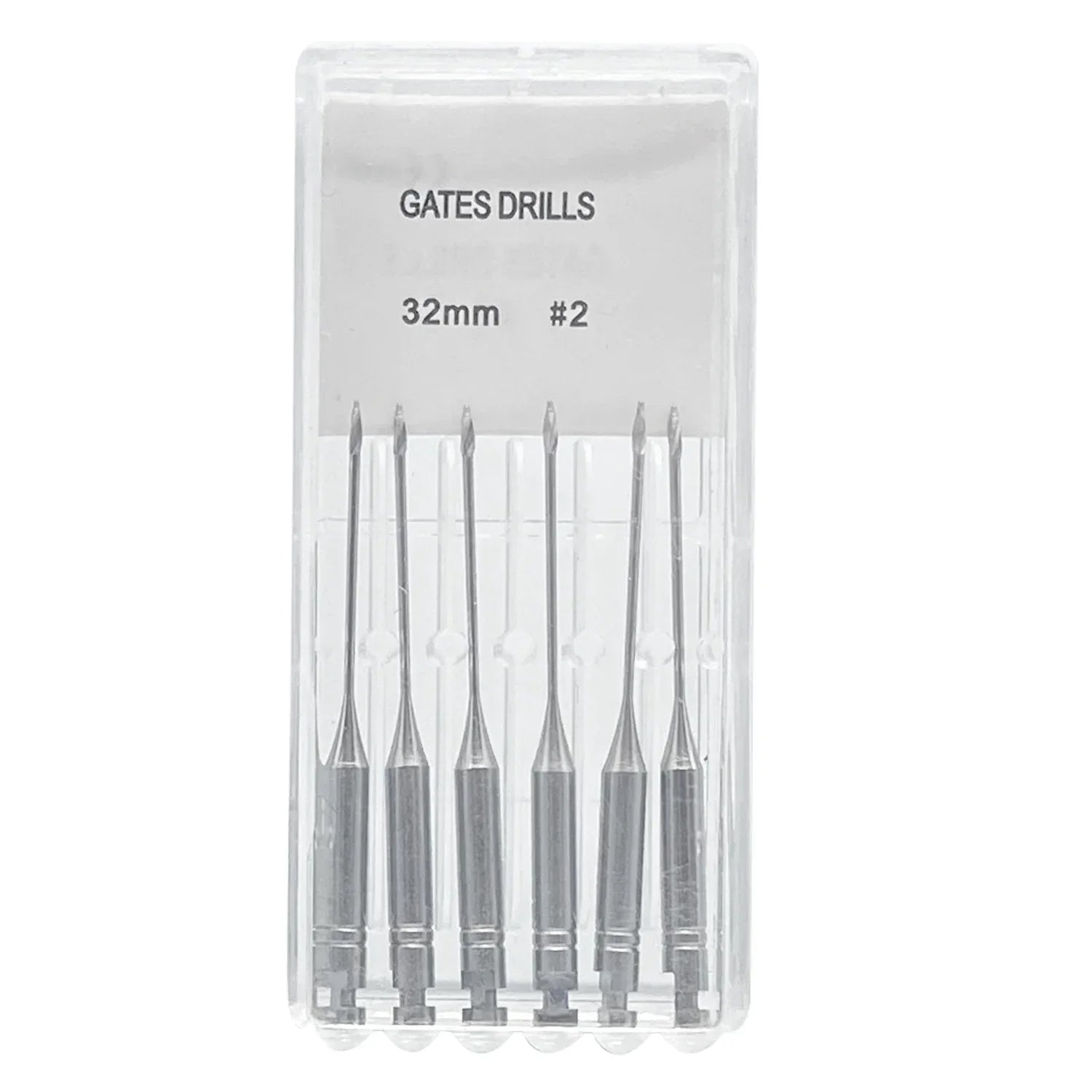 6Pcs/Pack Dental Endodontic Peeso Reamer Gates Drill Glidden Rotary 28mm 32mm Engine Use Stainless Steel Endo Files #1-6 Dentist